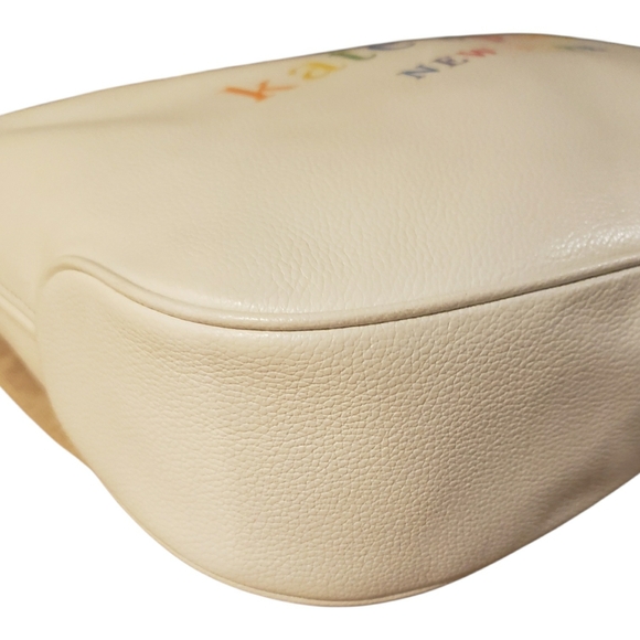NWOT! Kate Spade White Leather Rainbow Lettered Purse w/ 2 Straps & Dusty - Picture 13 of 16